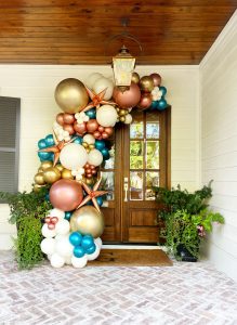 Half Wrap Entryway Balloons by Just Peachy, Little Rock, Arkansas