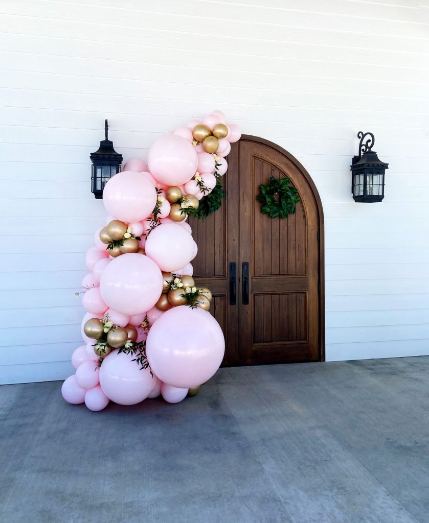 Half Wrap Entryway Balloons Wedding by Just Peachy, Little Rock, Arkansas