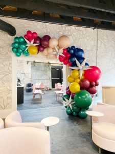 Half Wrap Entryway Balloons at The Nest by Just Peachy, Little Rock, Arkansas