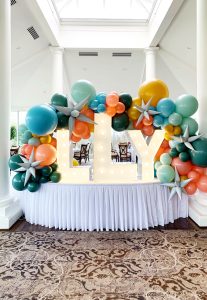 Alpha-Lit Marquee Letters Balloons Baby Shower by Just Peachy, Little Rock, Arkansas
