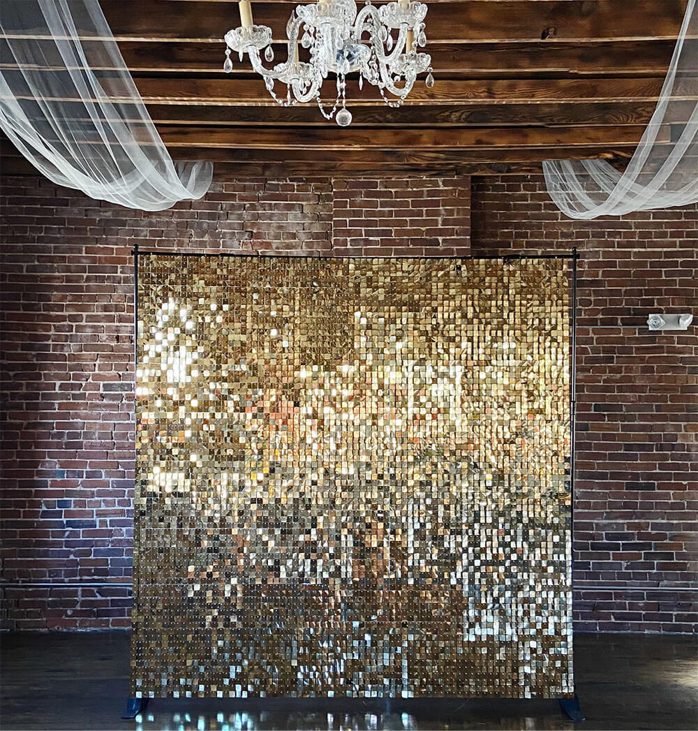 Gold Sequin Wall Just Peachy