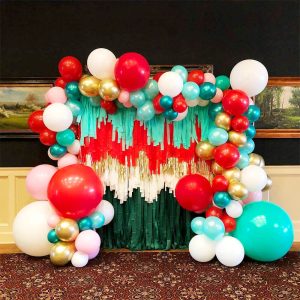 Candy Stripe Streamer Wall Balloons by Just Peachy, Little Rock, Arkansas