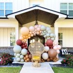 Gold Round Arch Balloons by Just Peachy, Little Rock, Arkansas