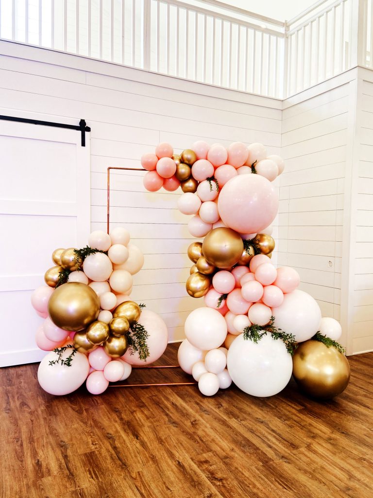 Gold Stand Rental Balloons Wedding by Just Peachy, Little Rock, Arkansas