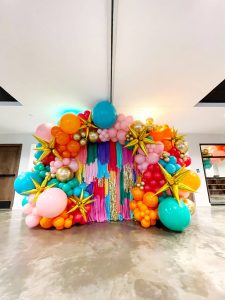 Party Pop Streamer Wall Balloons by Just Peachy, Little Rock, Arkansas