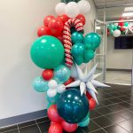 Green, red, and white Christmas party post for your holiday event from Just Peachy in central Arkansas.