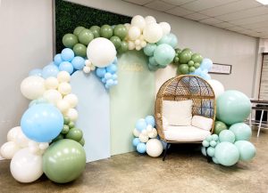 Egg Chair Rental Balloons Baby Shower by Just Peachy, Little Rock, Arkansas