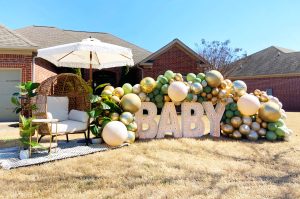 Egg Chair Rental Balloons Baby Shower by Just Peachy, Little Rock, Arkansas