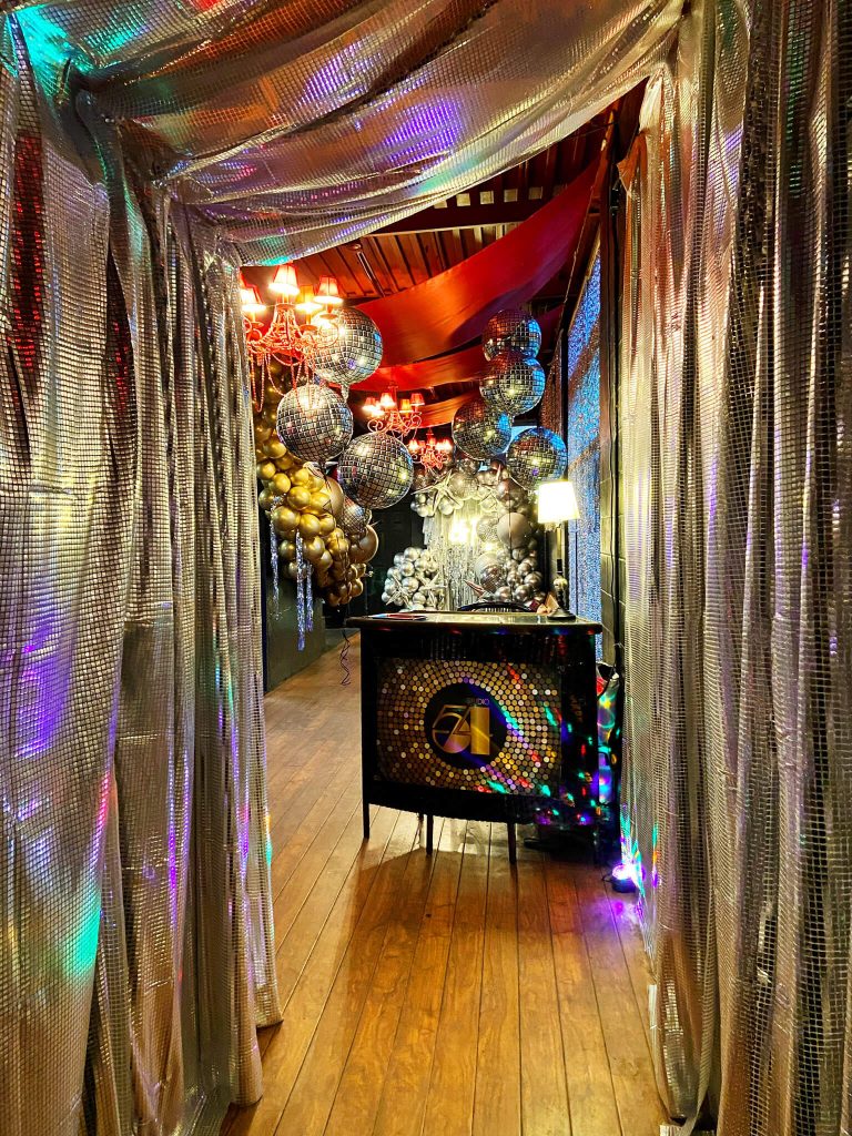 Rev Room Studio 54 New Year's Eve Balloons Disco Balls by Just Peachy in Little Rock, Arkansas